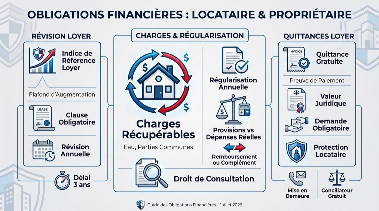 Gestion des loyers et charges entre locataire et propriétaire en France