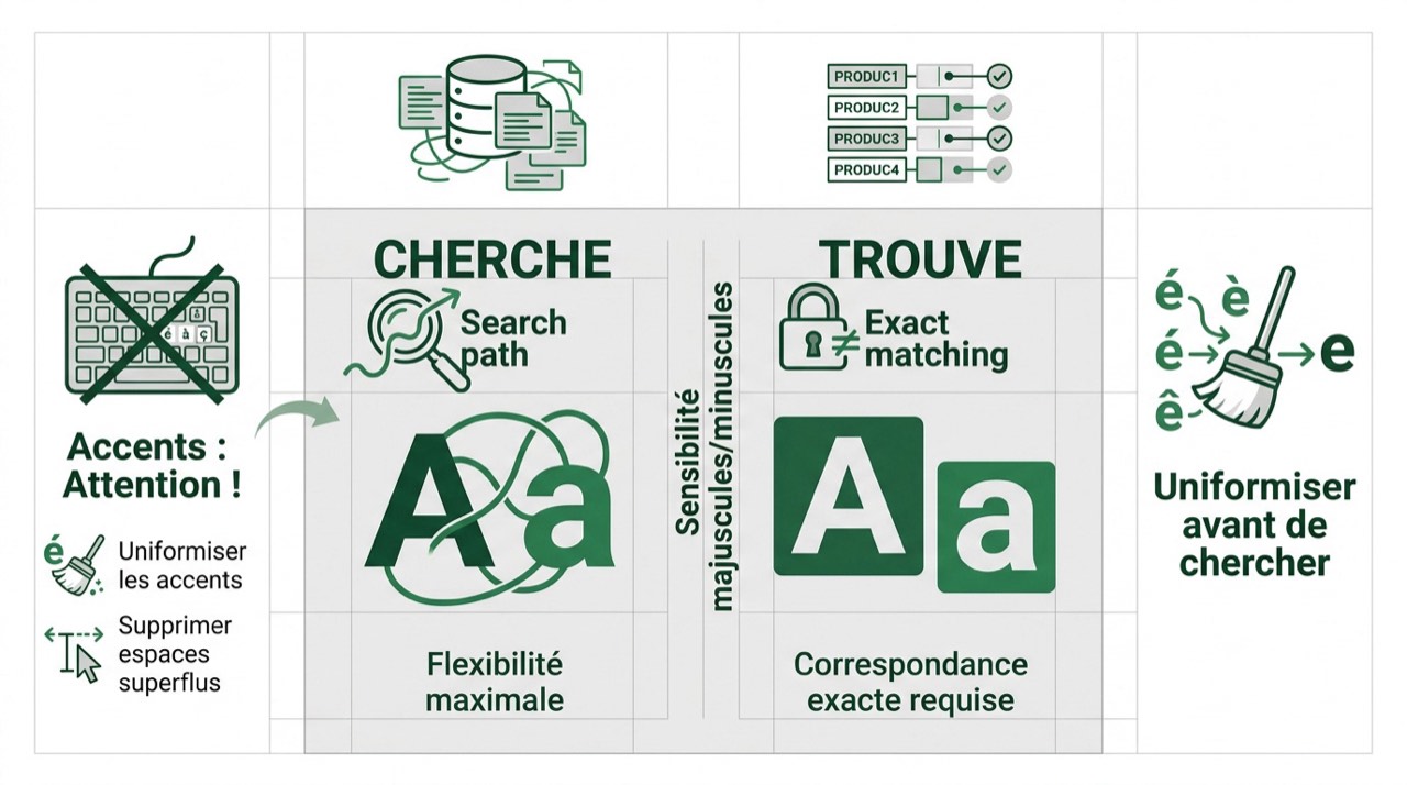 Gestion de la sensibilité à la casse et des accents dans les formules Excel