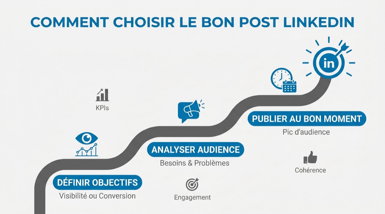 Guide stratégique pour choisir un exemple de post LinkedIn performant