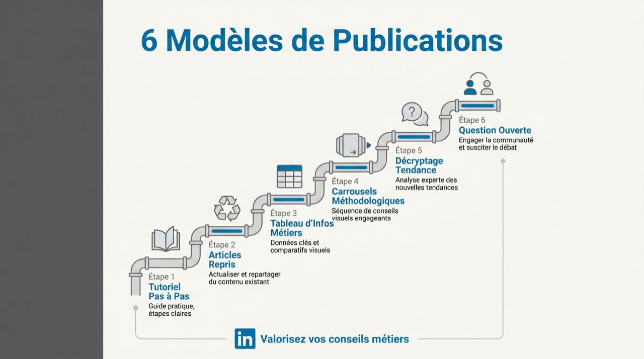 6 modèles de publications LinkedIn pour valoriser son expertise