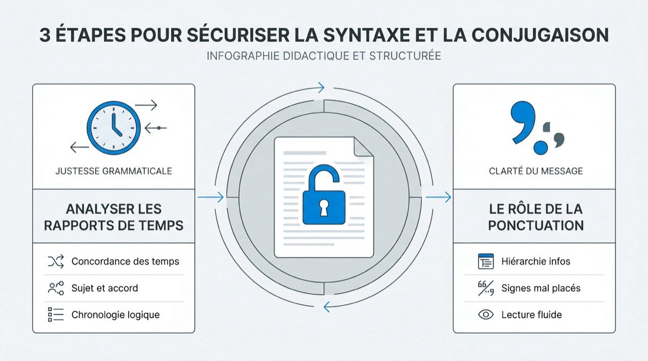 Méthodologie pour traduire une phrase en anglais sans erreur de syntaxe